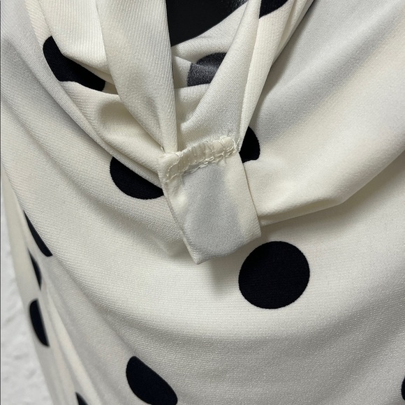 Lauren Ralph Lauren cream and black polka dot dress size 6 - Picture 3 of 8